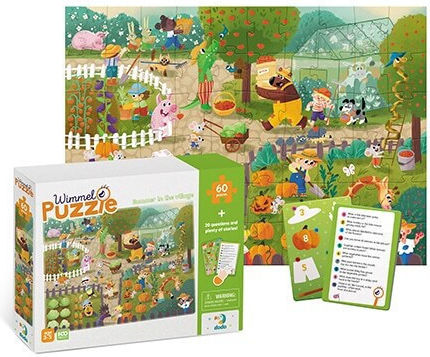 Kids Puzzle Summer in The Village for 3+ Years 60pcs Dodo