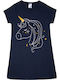 Pretty Baby Kids' Nightgown Winter Navy Blue