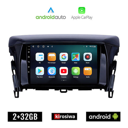 Kirosiwa Auto-Audiosystem für Mitsubishi Eclipse Cross / Einkaufszentrum Ford Ranger 2018> (Bluetooth/USB/AUX/WiFi/GPS/Apple-Carplay/Android-Auto) mit Touchscreen 9"