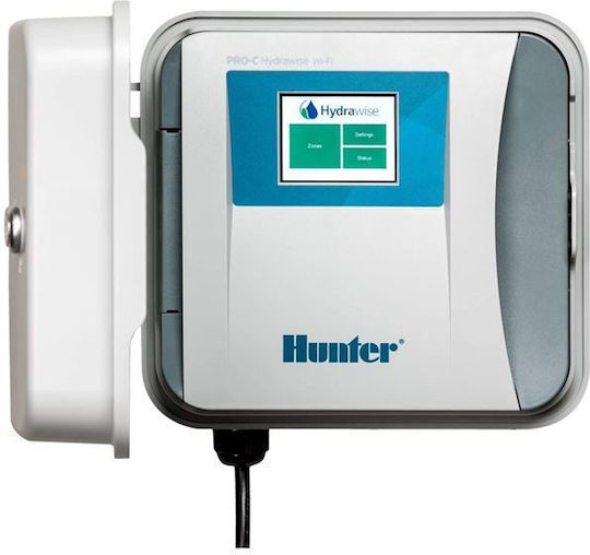 Hunter Industries Разработчик На Поливане Стенен Електрически 4 Разпределения Разширяем С Wi-Fi