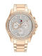 Tommy Hilfiger Brooklyn Γυναικείο Ρολόι 40mm Μπαταρίας με Ροζ Χρυσό Ατσάλινο Μπρασελέ