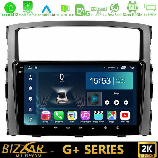 Bizzar Ηχοσύστημα Αυτοκινήτου για Mitsubishi Pajero 2008-2009 (Bluetooth/USB/WiFi/GPS/Apple-Carplay/Android-Auto) με Οθόνη Αφής 9"