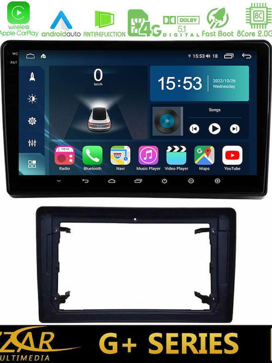 Bizzar Автомобилна Аудио Система (Блутут/USB/WiFi/GPS/Apple-Carplay/Android-Auto) с Тъчскрийн 10"