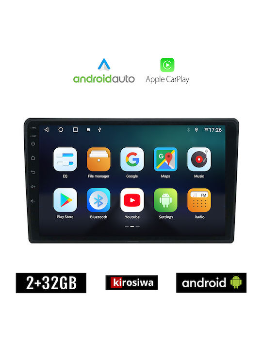 Kirosiwa Car Audio System for Seat Exeo 2008-2013 (Bluetooth/USB/AUX/WiFi/GPS/Apple-Carplay/Android-Auto) with Touch Screen 9"