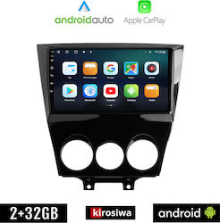 Kirosiwa Car-Audiosystem für Mazda RX-8 2008+ (Bluetooth/USB/AUX/WiFi/GPS/Apple-Carplay/Android-Auto) mit Touchscreen 9"