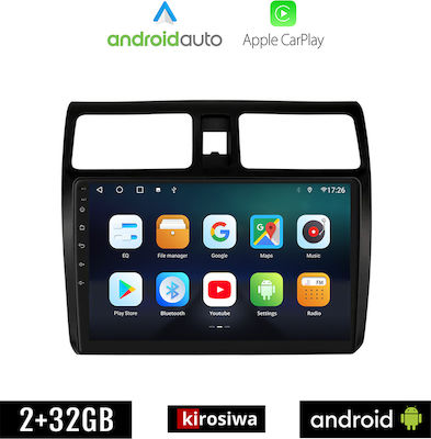 Kirosiwa Ηχοσύστημα Αυτοκινήτου για Suzuki Swift 2005-2011 (Bluetooth/USB/WiFi/GPS/Apple-Carplay/Android-Auto)