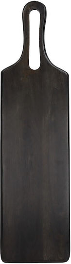 ArteLibre Schneidebrett Hölzernes Schwarz 57.8x15.3cm 1Stück