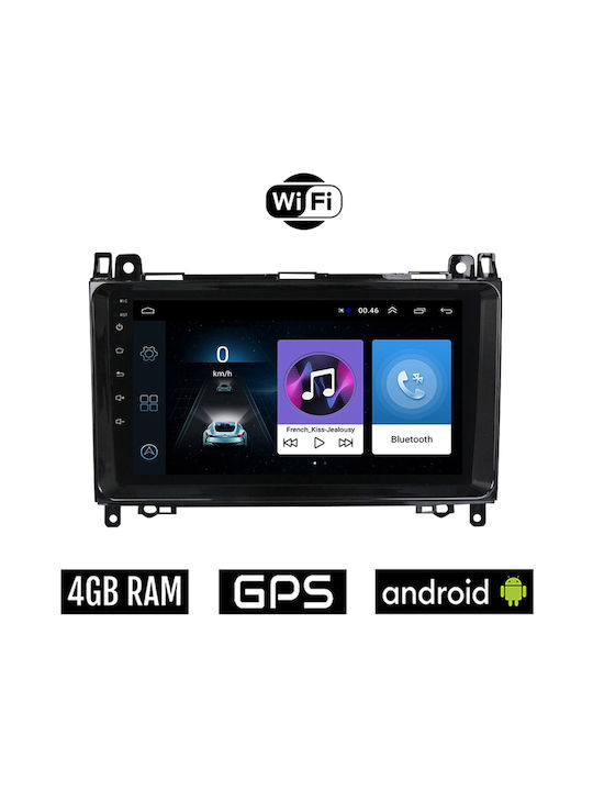 Auto-Audiosystem für Mercedes-Benz B Klasse (W245) 2005-2012 (Bluetooth/USB/WiFi/GPS/Apple-Carplay/Android-Auto) mit Touchscreen 9"