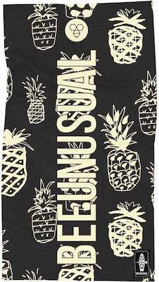 Bee. Unusual. Lono Beach Towel Cotton Black 150x100cm.