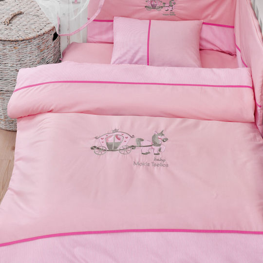 Makis Tselios Home Set Für Krippe Ride Rosa 6Stück