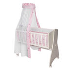 Lorelli Baby Cradle Bedding Set 7pcs Pink