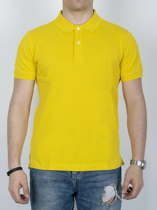 Geox Herren Shirt Kurzarm Polo Gelb