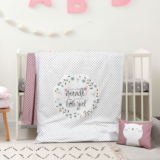 Beauty Home Duvet Crib Cotton 5191 White 110x150cm