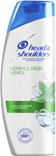 Head & Shoulders Menthol Fresh Σαμπουάν κατά της Πιτυρίδας για Όλους τους Τύπους Μαλλιών 200ml