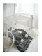 Vesta Home Paok Πάπλωμα Κούνιας Μαύρο 110x150cm