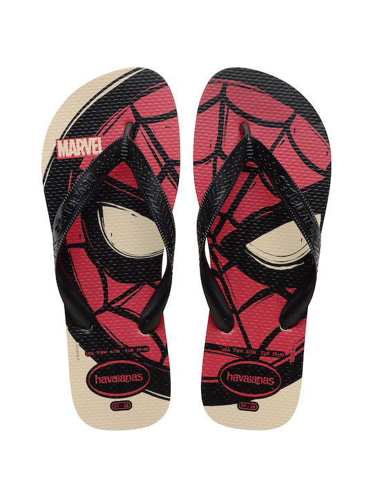 Havaianas Παιδικές Σαγιονάρες Flip Flops Spider-Man Μαύρες