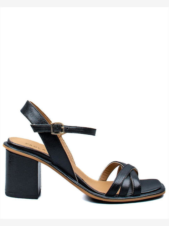 Leder Sandalen Schwarz