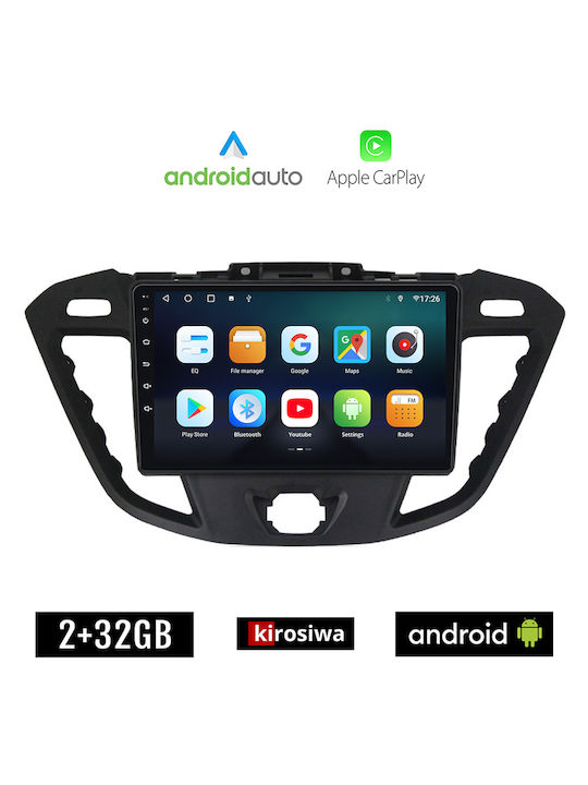 Kirosiwa Car Audio System for Ford Tourneo Custom / Tourneo 2013> (Bluetooth/USB/AUX/WiFi/GPS/Apple-Carplay/Android-Auto) with Touch Screen 9"