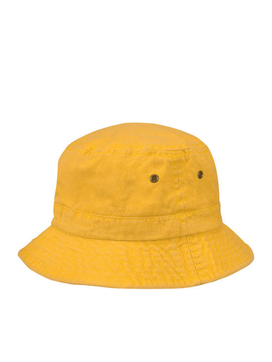 Stamion Stoffartiges Herrenhut Fedora Gelbes