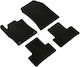 Lampa Set of Front and Rear Mats 4pcs for Peugeot 308 Opel Astra Citroen DS4 Black