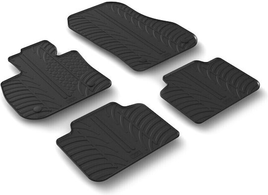 Lampa Car Mats Rubber Bmw X1 U11 08/2022+ Automatic Black Colour With Fasteners 4 Pieces