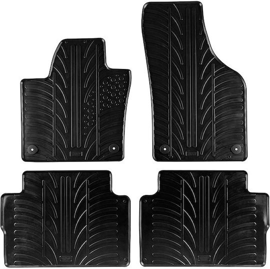 Lampa Set of Front and Rear Mats 4pcs for Seat Alhambra Volkswagen Sharan Black