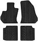 Lampa Set of Front and Rear Mats 4pcs for Fiat 500L / 500 2012+ Black
