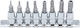 BGS Technic Bit-Stecknüsse mit Bits Allen und Antriebsvierkant 1/4'' Set 8Stück