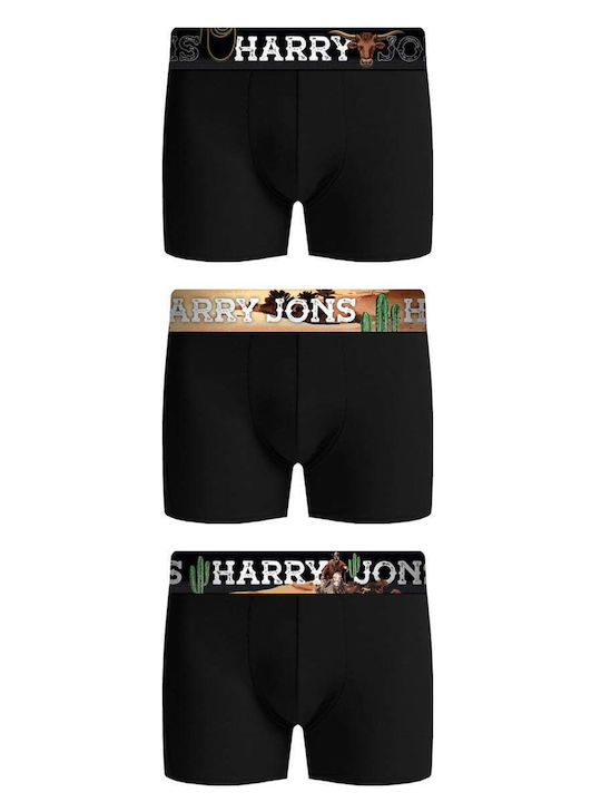 Arizona Herren Boxershorts Schwarz 3Packung