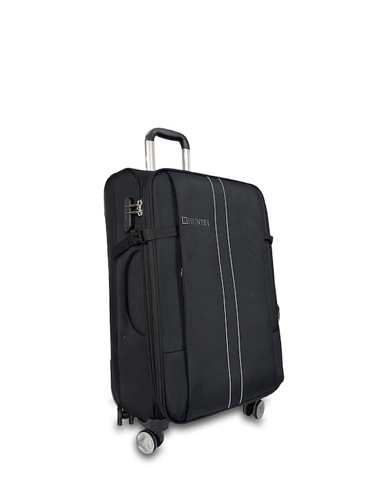 Large Nylon Suitcase Crete Black