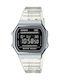 Casio Digital Men's Watch 36mm Battery with Rubber Strap Transparent