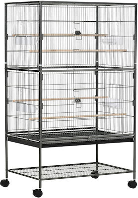 Pawhut Bird Cage Indoor 78x52x132cm. D10-075CG