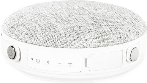 Sound Crush Roundo Waterproof Bluetooth Speaker 8W with Battery Life up to 20 hours White