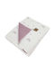 Ekokids Decke Wickeltücher für Kinderzimmer Pink Rose Rainbows Samt Rosa 100x80cm