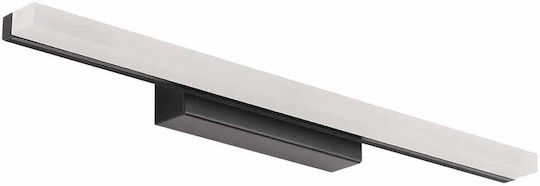Vivalux Dafne Modern Leuchte Wand mit Integrierter LED und Neutralweißes Licht Schwarz 40.5x7.5x5cm