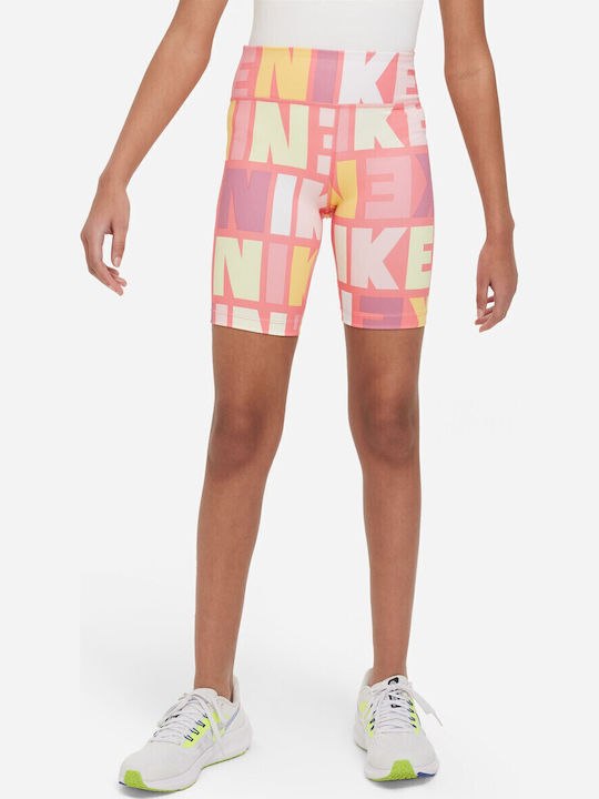 Nike Παιδικό Κολάν Αθλητικό Κοντό Dri-Fit Κοραλί One