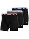 Herren Boxershorts Schwarz 3Packung