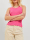 Jack & Jones Women's Summer Blouse Sleeveless Carmine Rose Pink