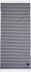 Greenwich Polo Club Beach Pareo with Fringes Gray 170x80cm