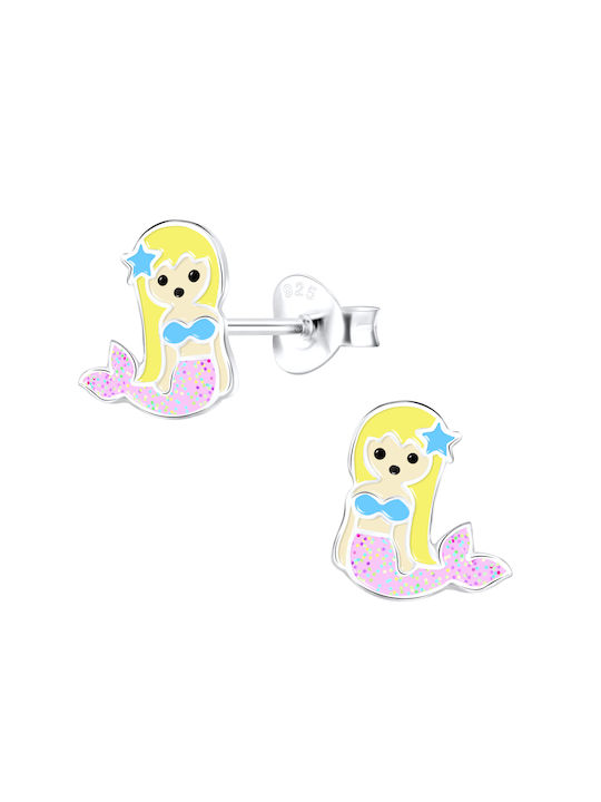 Bellita Hypoallergenic Children's Mermaid Earrings made of silver 925