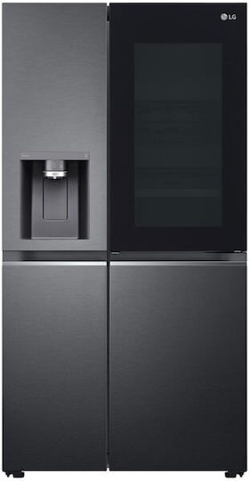 LG Хладилник Гардероб 635лт В179xШ91.3xД73.5см. Черен GSXV90MCAE