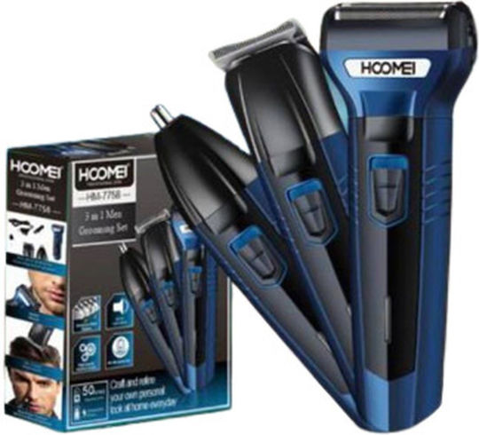 Hoomei Set HM-7758 Foil Electric Shaver Face Rechargeable
