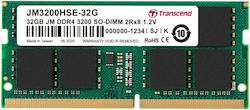 Transcend 32GB DDR4 RAM cu Viteză 3200 pentru Laptop