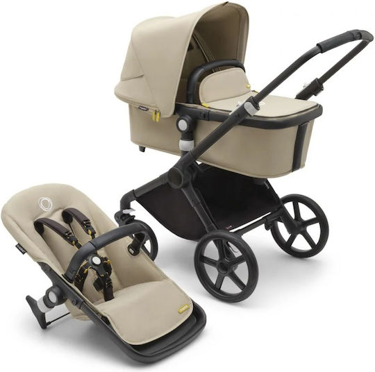 Bugaboo Fox Adjustable 2 in 1 Baby Stroller Suitable for Newborn Desert Beige 9.9kg