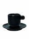 GTSA Parma Cup Coffee Ceramic Black 200ml
