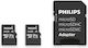 Philips 2-Pack microSDXC 64GB Klasse 10 U1 V10 A1 UHS-I mit Adapter