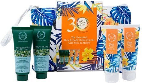 Fresh Line Cleo Грижа За Косата Възстановяване И Подхранване С Шампоан Балсам И Несесер 3 Бройки