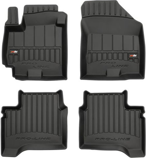 Frogum Set of Front and Rear Mats 4pcs Tray Type for Suzuki Swift Mercedes-Benz V Black