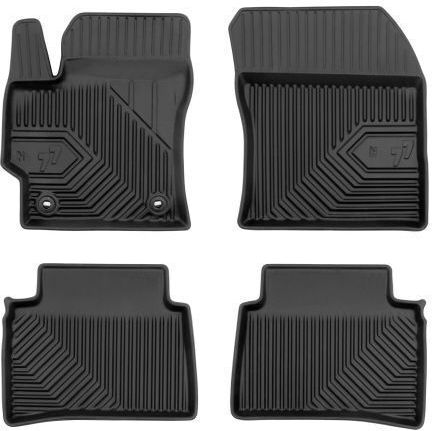 Frogum Set of Front and Rear Mats 4pcs Tray Type for Toyota Corolla Ford Edge 2019-2024 Black