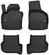 Frogum Set of Front and Rear Mats 4pcs Tray Type for Seat Leon / Toledo Skoda Octavia Volkswagen Golf Ford Edge 2005-2012 Black